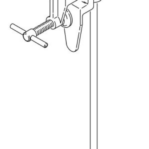 Kelepçeye Monteli Varil Karıştırıcı, hava tahrikli, 2-1/2 HP, 105,4 cm uzunluğunda, çift eğrisel pervane içerir; açık varil