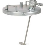 18 L kovalar için Kova Kapağı Karıştırıcı, hava tahrikli, 1/4 HP, 33,6 cm, karbon çeliği malzeme Arsan Yüzey