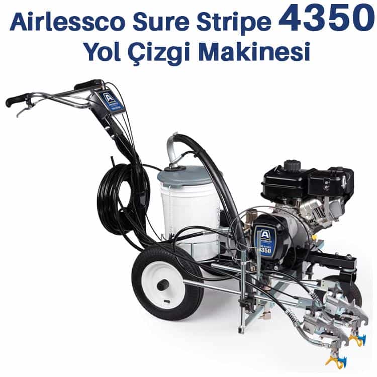 Airlessco Sure Stripe 4350 Yol Çizgi Makinesi 1 Tabancalı 1 Airlessco Sure Stripe 4350 Yol Çizgi Makinesi 1 Tabancalı