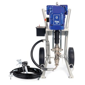 Graco King E60 Tehlikeli Konum Ağır Hizmet Arabasına Entegre Filtre Tabanca Hortum Kamçı Uç