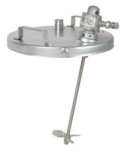 18 L kovalar için Kova Kapağı Karıştırıcı, hava tahrikli, 1/4 HP, 33,6 cm, karbon çeliği malzeme