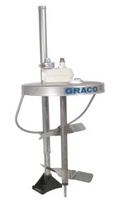 Asansör ve varil koruyuculu Ağır Hizmet Tipi Geri Dişli Varil Karıştırıcı, hava tahrikli, 1/2 HP, 81,25 cm uzunluğunda