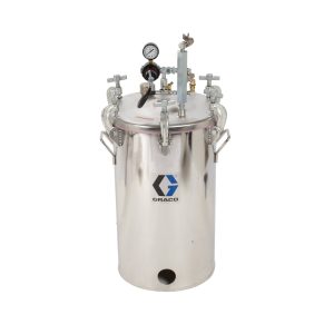 10 Galon Düşük Basınçlı (HVLP) Kap, 15 psi’ye ayarlı, ASME sınıfı, 88 cm, 35 kg, SST
