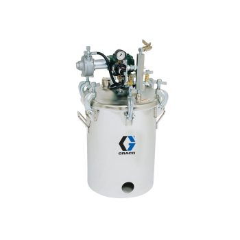 5 Galon Düşük Basınçlı (HVLP) Karıştırıcılı Kap, 15 psi’ye ayarlı, ASME sınıfı, 77,5 cm, 34 kg, SST